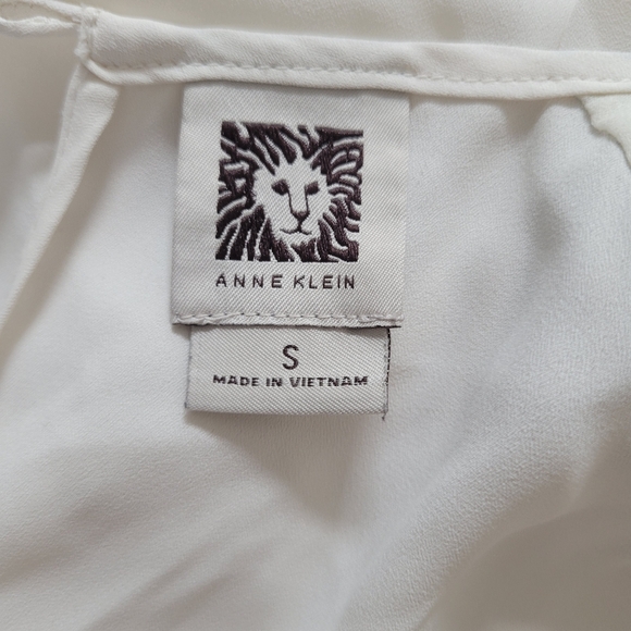 Anne Klein || Nautical Flair Sleeveless Top size small - Picture 3 of 4